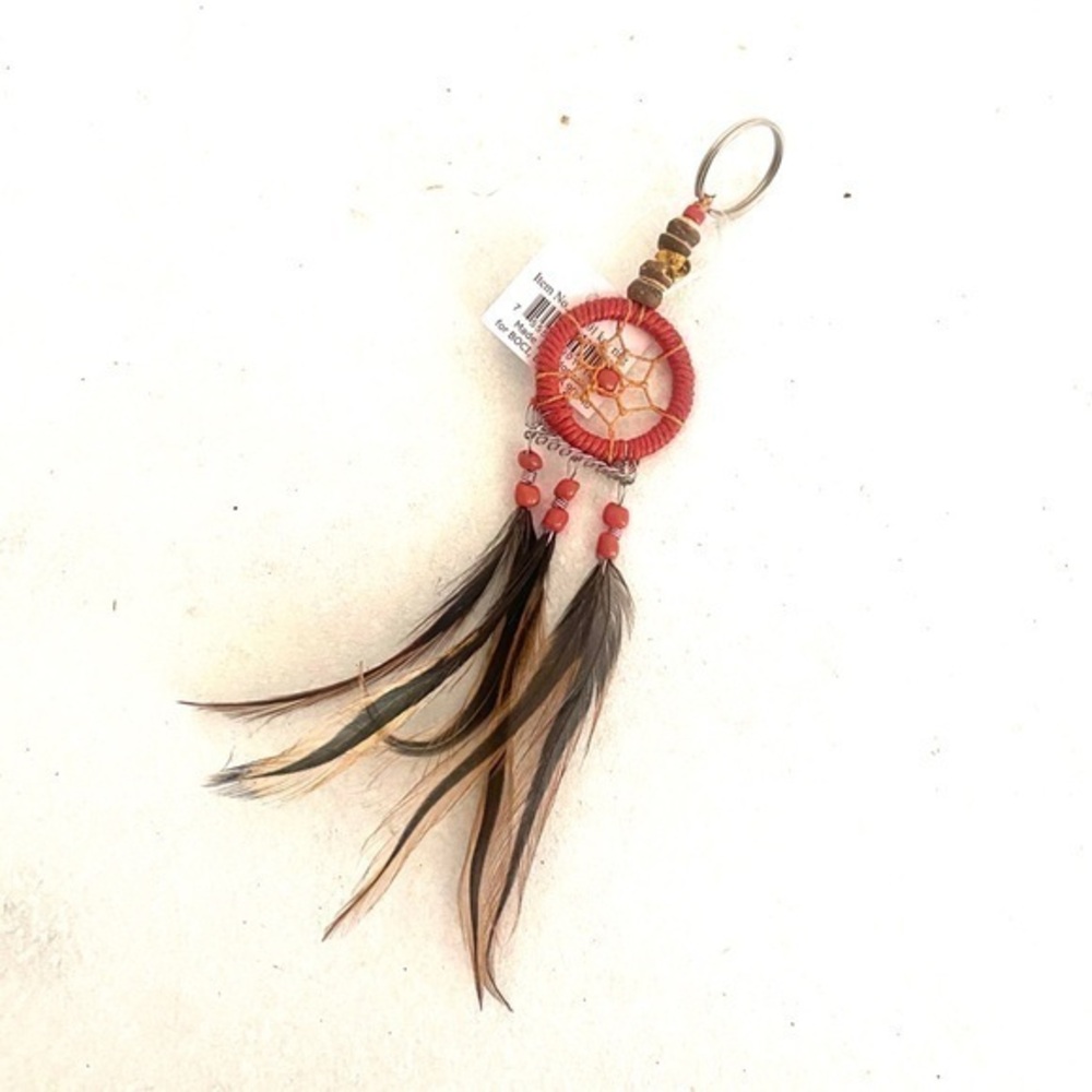 DREAM CATCHER keychain accessory red